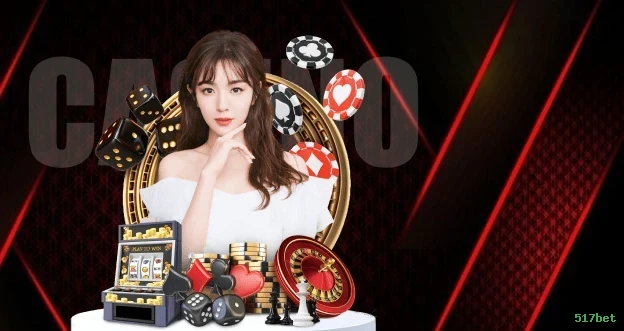 Imagem promocional do cassino online da 517bet mostrando jogos ao vivo